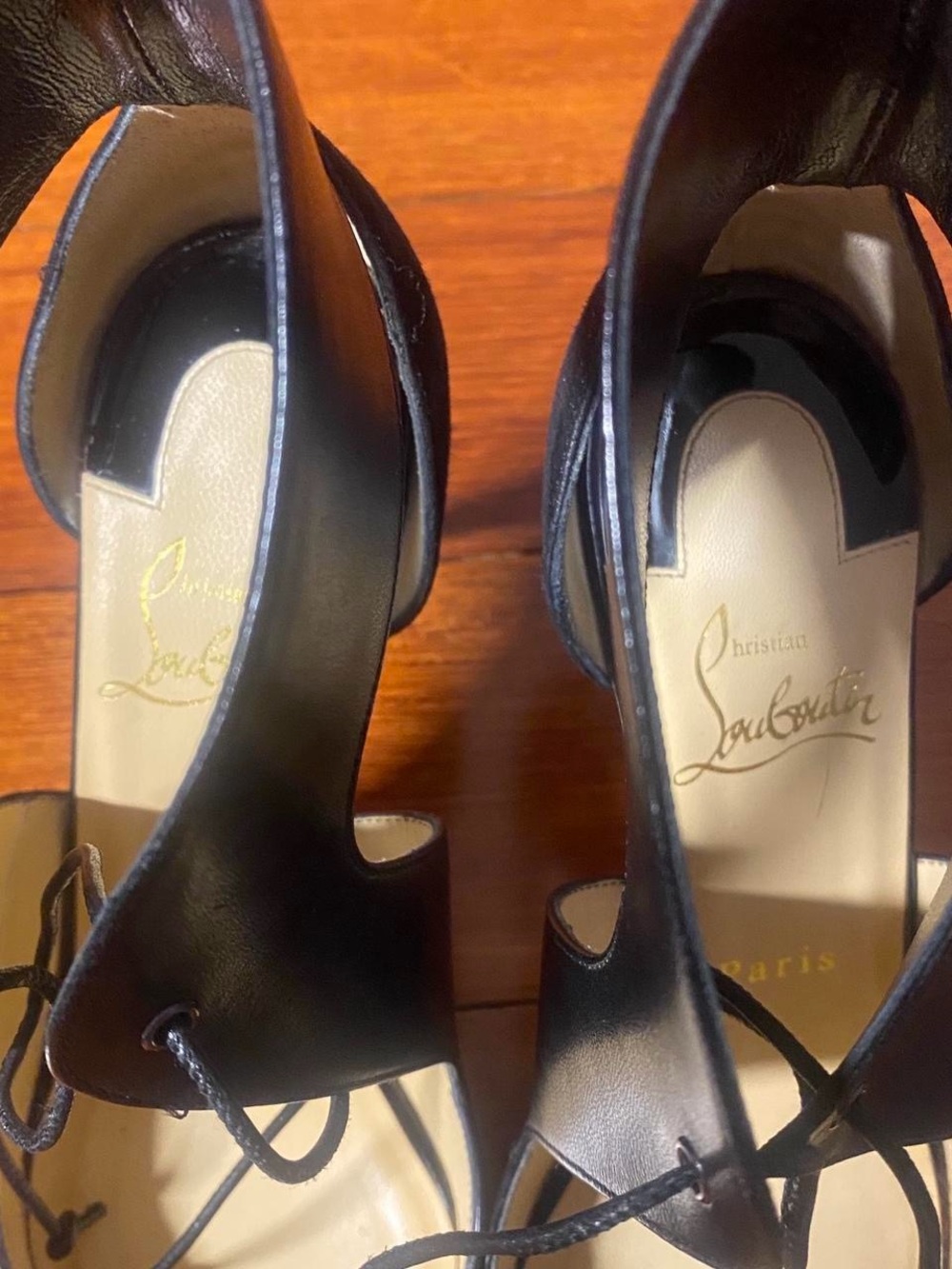 Black Women's Cutout Pointed-Toe Heels - Picture 5 of 8